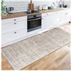 Siunwdiy Tappeto Passatoia Cucina 2.6 Metri Lavabile Antiscivolo Disegno astratto Moderno, Castano Chiaro,Spessore 7 mm, per Cucina e Bagn, Soggiorno, corridoio,lavanderia,ingresso，40X260CM