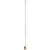 YNHIAG Cucchiaio da cocktail in acciaio inox 304 ponderato in rame - bellissimo miscelatore da cocktail in vetro, manico intrecciato in stile giapponese, peso a goccia (40 cm)