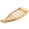 Garneck Vassoio Portata Sushi in Legno Forma Barca Per Ristorante e Casa Piatto Decorativo Per Antipasti Sashimi e Snack Stoviglie Resistenti e Durevoli