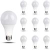 IOEDHW Confezione da 10 lampadine LED in alluminio, 18 W 6500 K bianco freddo, 1800 lumen lumen non dimmerabili, angolo fascio 260° gradi attacco standard E27, efficienza energetica per illuminazione
