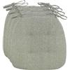 AAOCLO Cuscini Per Sedie Da Cucina Con Cinghie, Confortevole Cuscini Sedie Cucina Trapezio 43x41cm Cuscini Seduta Cucina Lavabili Antiscivolo Per Sedia Cucina Giardino(Size:4 Pack,Color:green)