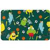 VOSERY Tappeto da bagno 76 x 50 cm, morbido, assorbente, antiscivolo, lavabile in lavatrice, tappetino da bagno sportivo per doccia