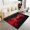 Loussiesd Gamepad - Tappeto da gioco per soggiorno, camera da letto, gioco, sport, stile rana nera e rossa, 100 x 150 cm