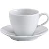 IKEA VÄRDERA - Tazza da caffè con piattino, 20 cl, colore: Bianco