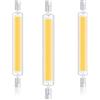 Generico Lampadine LED 118mm Dimmabili, Lampada LED 118mm 30W R7S Sostituisce Alogena 300W J118, 3000LM, Luce Freddo 6000K, Doppia Estremità COB Proiettore, 3 pezzi