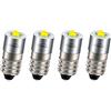 Ruiandsion - Lampadina LED E10, 6-24 V, 6 V, 9 V, 12 V, 18 V, 19,2 V, 24 V, aggiornamento per fari, torce da lavoro, non polarità, confezione da 4