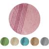 Olivo Tappeti OLIVO.shop RANCH Tappeto bagno rotondo, tappeti bagno antiscivolo lavabile, tappeto bagno assorbente, (RANCH ROSA, 75 CM)