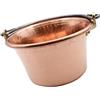 CREARTISTIC Paiolo per Polenta in Rame, 27cm 4,5L - Tradizionale Manico ad Arco Ferro Battuto, 6 Pax, anche per Marmellata, Formaggi, Pentola Martellata a Mano - Made in Italy