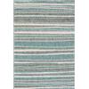 Mazovia Tappeti - Turchese Tappeto per Esterni,Interni Strisce - Balcone, Terrazza, Patio, Padiglione, Cucina - Pile Corto Rettangolo Certificato OEKO-TEX® Impermeabile - 120 x 170 cm