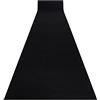 rugsx Passatoia Corridoio, Tappeto moderno RUMBA antiscivolo, per cucina, corridoio, soggiorno, robusto, Nero 70x150 cm