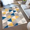 TAPISO Lazur Tappeto Soggiorno Pelo Corto Design Moderno Motivo Geometrico Astratto Triangoli Mosaico Multicolore Cameretta Stanza Ragazzi Salotto Camera Oeko-Tex 80 x 150 cm