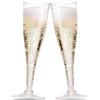C.X.Y. 48 Pezzi Flute Plastica, Calici Plastica 120 ml, Bicchieri Da Champagne Prosecco