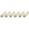 Acouto 6Pcs GY6.35 Lampadina a LED 7W AC DC12V 700lm 72 LED Lampadina a LED a Mais a 360 Gradi per Lampade a Sospensione Lampade a Soffitto (Bianco 6000K)