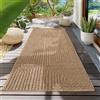 Teppium Tappeto per Interni ed Esterni, robusto, resistente alle intemperie e facile da pulire, con effetto juta naturale, ideale per soggiorno, cucina, terrazza, 80x150 cm