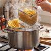 081 Store - Pentola Doppio Cestello con Coperchio 20 cm 6L Acciaio Inox 18/10 | Spaghettiera 2 Cestelli | Fondo Triplo Induzione | Pentola Pasta Professionale