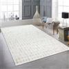 Teppich-Traum Tappeto soggiorno camera da letto studio morbido easy-care motivo astratto a linee beige crema, 200 x 290 cm