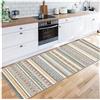 Siunwdiy Grigio Beige Tappeti Runner,Marocco Tappeto Passatoia Ingresso Antiscivolo,Tappeto Cucina Lavabile Antimacchia per soggiorno camera da letto Entrata Quadrato,Beige green,40x300cm