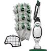 PIESSEONLINE Aspirapolvere VK150 Follettofrigene - 900W di Potenza con Spazzola HD50 Integrata - Filtri HEPA - Cavo Rinforzato di 7m - Pulizia Efficace su Ogni Superficie (Scopa + 12 Sacchetti)