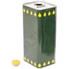Generico contenitore cucina Lattina Olio Rettangolare in Banda stagnata 5 Litri Verde con Tappo ermetico pezzi 10
