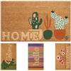 Olivo Tappeti OLIVO.shop Zerbino in Cocco Naturale da Esterno 40×70 cm, Tappeto Ingresso Casa Antiscivolo con Fondo in PVC, Zerbino Decorativo Moderno per Porta Ingresso - SAHARA (CACTUS)