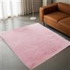 STGAO Area Rugs 110 x 140 cm Antiscivolo Tappeto Peloso Salotto Sostenibile per Soggiorno, Camera da Letto, Ufficio,Esterni, Corridoio, Rosa