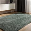 benuta Basic Tappeto salotto a pelo alto Sohari - Verde chiaro 160x230 cm - Minimalista - Morbido lavabile - Camera letto, corridoio, sala pranzo, soggiorno - Pavimento riscaldato
