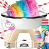 KESSER® Set di Macchine per Zucchero Filato per la Tua casa, con 30 Bastoncini di Zucchero Filato e cucchiai dosatori - Macchina retrò Cotton Candy, con Accessori - Altezza 22 cm - 500 W Bianco Crema