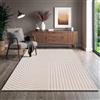 the carpet Knight Tappeto da Soggiorno di Alta Qualità con Pelo Corto Morbido, Effetto 3-D, Elementi di Design Lucidi, Struttura a Rilievo, Beige, 160 x 230 cm
