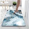 Aoojlo Tappetino da Bagno, Tappeto Bagno Antiscivolo Lavabile, Tappeti Bagno Assorbenti, Bath Mat, Tappetino da Bagno Morbido, per Bagno, Tappetino Doccia, Cucina, Tappeto Ingresso, Onda-40x60cm