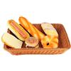 Cikonielf Cestino Frutta Tavola Alimenti Per Uso Domestico Tavolo Rettangolare Ufficio Cesto Ristorante Contenitore Per Alimenti In Cucina Camera Cesto di Vimini Decorativo Vintage In Rattan(L)