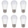 A2ZWORLD 6 Pezzi Lampadina LED E27 G45 12W 1160LM 220V, Bianco Freddo 6500K, Mini Globo G45 Super Luminoso, Angolo 180°, D45X85mm