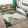 Generic Tappeto Lavabile in Lavatrice Arte Grafica Irregolare Creativa Verde Salvia, Antiscivolo a Pelo Basso per Sala da Pranzo, Soggiorno e Camera da Letto
