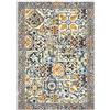 Pierre Tappeti Tappeto DERUTA cm.154x220 arredo salotto soggiorno camera, stile moderno contemporaneo stile ceramica maioliche. Lavabile, anti-scivolo, 100% Made in Italy
