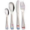 GRÄWE® AUTOS - Set di posate per bambini, 4 pezzi
