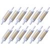 LEDLUX 12 Pezzi Lampada R7S Led 78mm, 5W=40W 500 Lumen, Angolo 360°, Slim Diametro Solo 15mm, NON Dimmerabile, Bianco Neutro 4200K