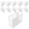 Danieli | Kit da 10 pz Portatovaglioli Acrilico Trasparente | Porta tovaglioli da tavola in acrilico | Porta salviette da bar e Segnaposto dal design moderno (12 x 9 x 4 cm)