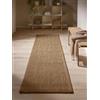 benuta Tappeto in sisal Pure Greta - Crema 70 x 300 cm - 100% sisal - Passatoia & Stile: bordatura, tinta unita, Natural Living, Scandi Living - facile da pulire per soggiorno, camera da letto