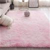 ZYANBIN Tappeto Salotto 80 x 140 cm Super Soffice e Soffice Che Tappeto Morbido Antiscivolo Aspetto Pelliccia per Cameretta, Soggiorno, Sala, Scendiletto, Rosa Chiaro
