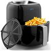 A.M.C. AMC Friggitrice ad aria calda touchscreen da 5,5 lt cestello grande timer e termostato, Friggitrice senza olio, fornetto elettrico da 1400W con 7 metodi di cottura, Air fryer temperatura impostabile