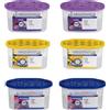 Virsus 6 Deumidificatori assorbiumidità con cristalli idrofili da 400ml, 14x7x8 cm, elimina condensa, umidità, muffa cattivi odori, Fragranze: Limone, Lavanda, Ocean -9704F