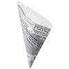 leone decorazioni 250 Coni Journal in carta antigrasso 70gr bianco/nero H6600 17x24 cm (100 g)