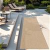 TT Home Tappeto Per Esterni Tappeto Cucina Balcone Terrazza Design Moderno Monocolore, Colore:Natura, Dimensione:60x100 cm