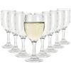 AHUNTTER Set di 8 piccoli bicchieri da vino in plastica da 130 ml, infrangibili, riutilizzabili, in policarbonato trasparente, per feste, campeggio, picnic, vasche idromassaggio, piscine