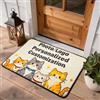 Leesentec Zerbino Personalizzato con Foto, Logo e Nome, Zerbino Ingresso Esterno Lavabile in Lavatrice Antiscivolo, Tappeto Personalizzato Regali per Casa Nuova (40 x 60 cm)