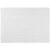Generico Tappeto tappetino tinta unita 100% Cotone Made In Italy ch (Bianco, 50x80)