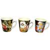 COSE DA CASA Tazzone da latte set 3 Tazza con decorazioni natalizie babbo natale idea regalo cm 10 in ceramica
