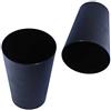 S&S-Shop - 60 bicchieri in plastica, 0,4 l, colore: Nero