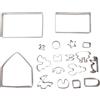 Tyenaza 18 Pezzi Formine Per Biscotti Casetta di Pan di Zenzero, Kit di Stampi Per Biscotti Casetta di Pan di Zenzero 3D in Acciaio Inossidabile Per Cottura in Cucina, Include Confezione Regalo a Forma di Sli
