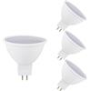 OUKAIDE Set di 4 lampadine LED MR16 GU5.3 7 W bianco freddo 6000 K MR16 proiettore 70 W equivalente, riflettore faretto LED GU5.3 MR16 700LM AC 85-265 V non dimmerabile