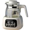 FXLBYSMM Bollitore In Vetro Da 1,3 L, Temperatura Costante 72 Ore, Controllo Touch Screen A,White